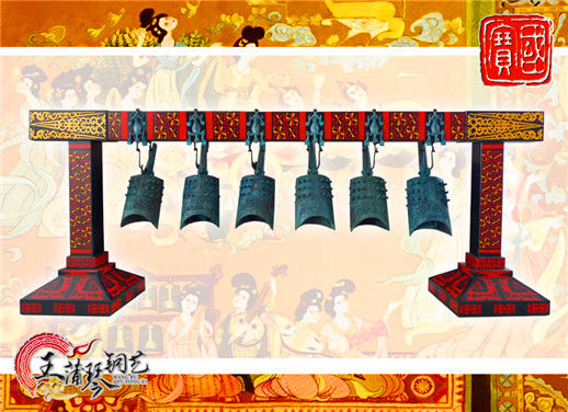 6件套仿古編鐘，小型特色樂(lè)器，民樂(lè)混音配套