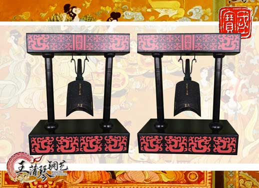 單件編鐘工藝品、外賓禮品、中國青銅編鐘